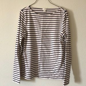 J. Crew Tops - J. Crew long sleeved boatneck striped shirt J. Crew Tops - J. Crew long sleeved boatneck striped shirt